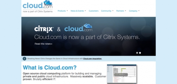 Cloud.com, recently acquired by Citrix for $250m is running on Joomla! &amp; K2