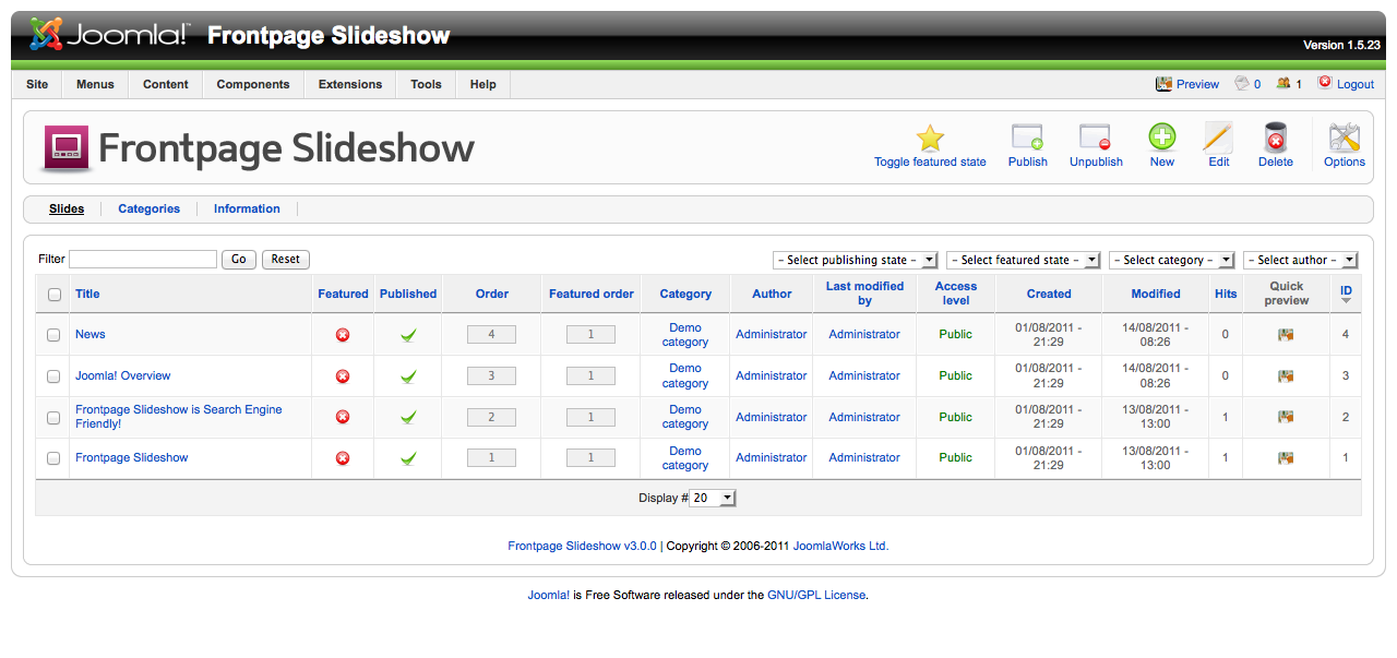 composant joomla 1.5