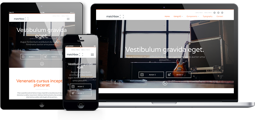 Mobile and tablet friendly design
