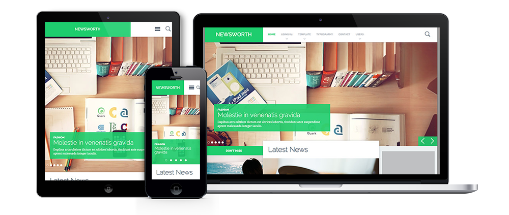 Mobile and tablet friendly design