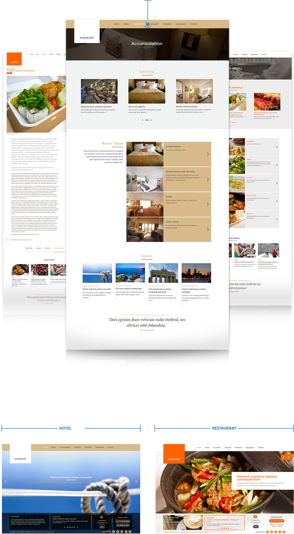 Perfectly adaptable to your hotel, restaurant & business needs