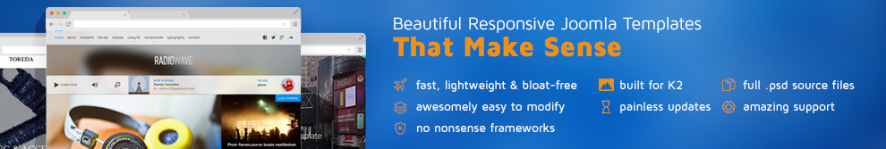 Premium & Free Responsive Joomla Templates that make sense